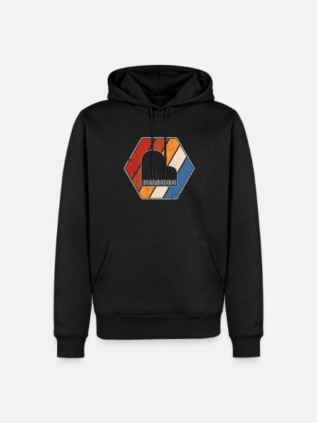Piano Rétro - Sweat à capuche Premium bio Homme - noir