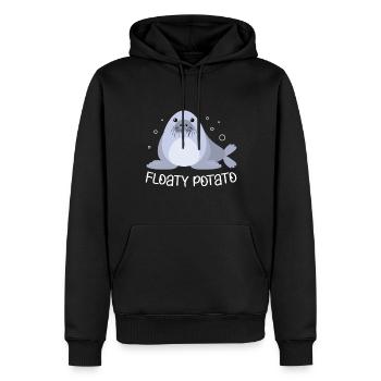 Pommes de terre flottantes lamantins mignons pour un - Sweat à capuche Premium bio Homme - noir - Devant - Nico (187cm)