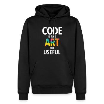 Software Ingenieur Informatiker Programmierer - Männer Premium Bio Hoodie - Schwarz - Vorne - Nico (187cm)