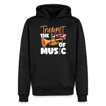 Trumpet Player Bacon Trumpet The - Männer Premium Bio Hoodie - Schwarz - Vorne - Nico (187cm)