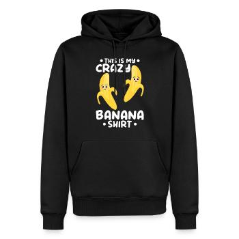 Banana Lover - This Is My Crazy Banana Shirt - Fun - Männer Premium Bio Hoodie - Schwarz - Vorne - Nico (187cm)