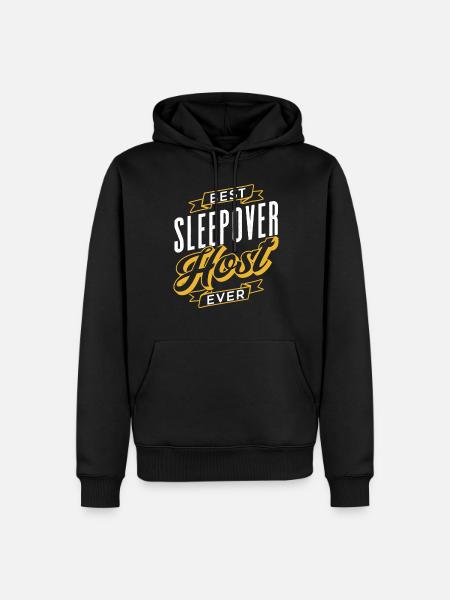 Best overnight host ever party - Men’s Premium Organic Hoodie - black
