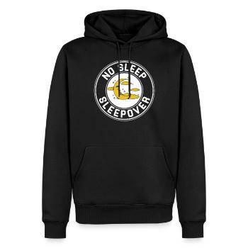 Kein Schlaf Sleepover Übernachtung Übernachten - Männer Premium Bio Hoodie - Schwarz - Vorne - Nico (187cm)