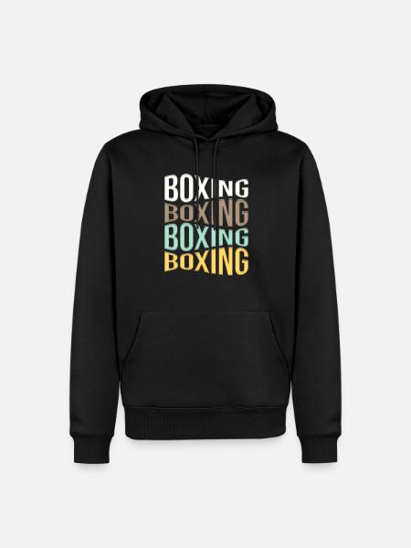 Boxing - Men’s Premium Organic Hoodie - black