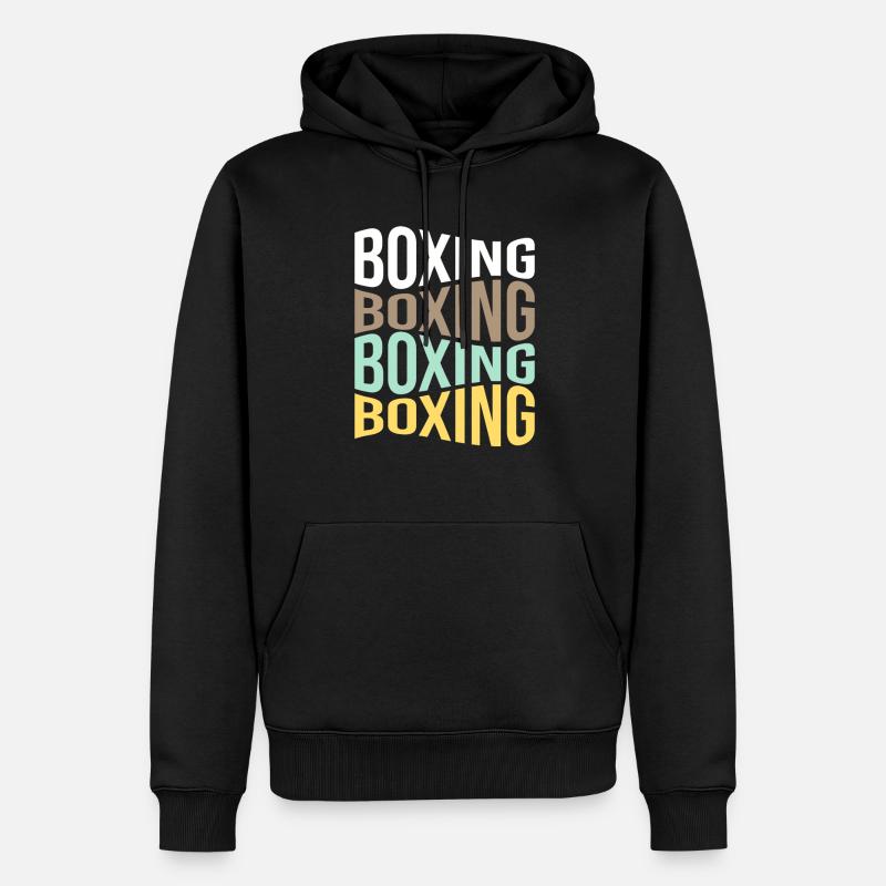 Boxen - Männer Premium Bio Hoodie - Schwarz