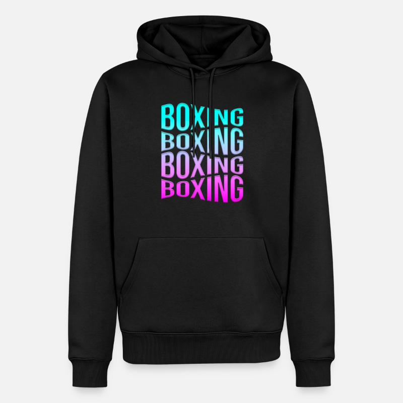Boxe - Sweat à capuche Premium bio Homme - noir