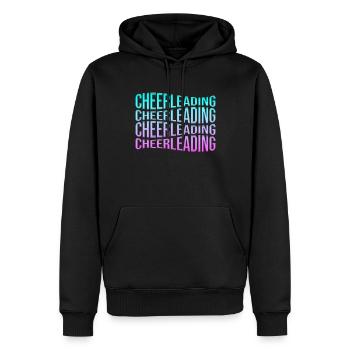 cheerleading - Sweat à capuche Premium bio Homme - noir - Devant - Nico (187cm)