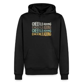 cheerleading - Sweat à capuche Premium bio Homme - noir - Devant - Nico (187cm)