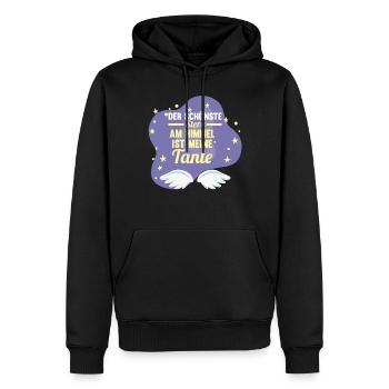 Patinntante Patin Nichte Neffe Tante - Männer Premium Bio Hoodie - Schwarz - Vorne - Nico (187cm)