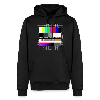 Testbild Error 404 Kostüm Nicht Gefunden Karneval - Männer Premium Bio Hoodie - Schwarz - Vorne - Nico (187cm)
