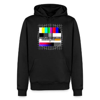 Testbild Error 404 Kostüm Nicht Gefunden Karneval - Männer Premium Bio Hoodie - Schwarz - Vorne - Nico (187cm)
