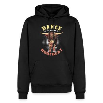 Dansez sur votre propre fermier de sabots - Sweat à capuche Premium bio Homme - noir - Devant - Nico (187cm)