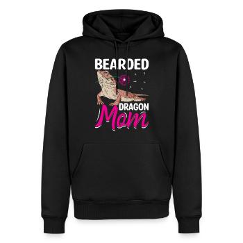 Bartagame Mama Echse Reptil Haustier Terrarium - Männer Premium Bio Hoodie - Schwarz - Vorne - Nico (187cm)