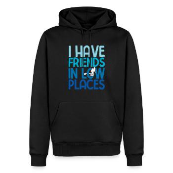 Apnoetaucher Freitaucher Taucher - Männer Premium Bio Hoodie - Schwarz - Vorne - Nico (187cm)