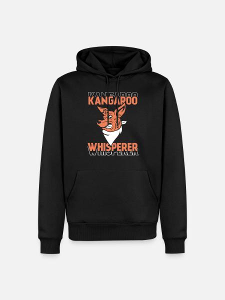 Kangaroo Whisperer Animal Kangaroo Kangaroo - Men’s Premium Organic Hoodie - black