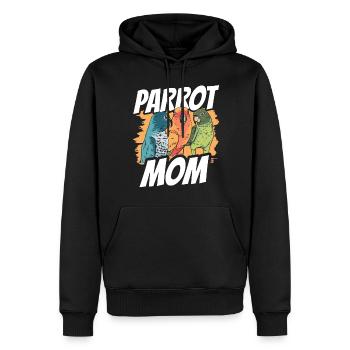 Papagei Mama Süß Tier Papageien Haustier - Männer Premium Bio Hoodie - Schwarz - Vorne - Nico (187cm)