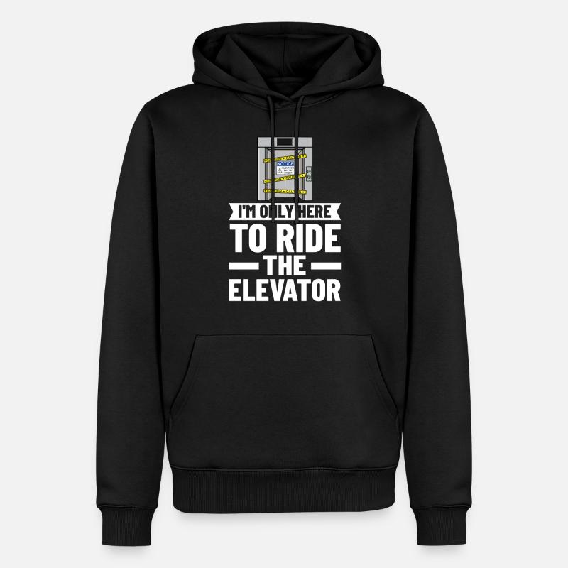 Technicien d’ascenseur Élévateur élévateur - Sweat à capuche Premium bio Homme - noir