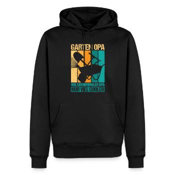 Garten Opa wie ein Normler Opa - Männer Premium Bio Hoodie - Schwarz - Vorne - Nico (187cm)
