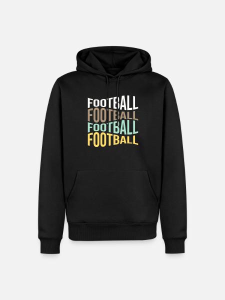 football - Men’s Premium Organic Hoodie - black