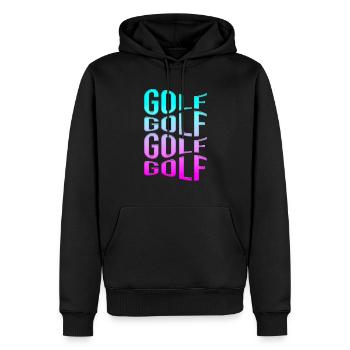 gulf - Men’s Premium Organic Hoodie - black - Front - Nico (187cm)