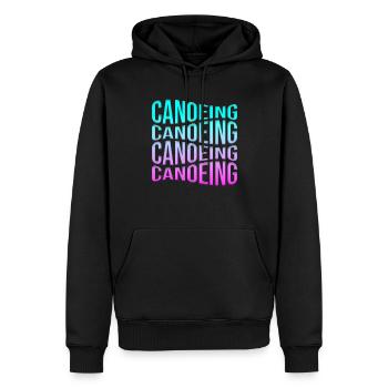 Kanusport - Männer Premium Bio Hoodie - Schwarz - Vorne - Nico (187cm)