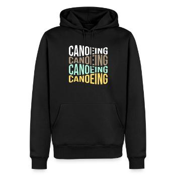 Kanusport - Männer Premium Bio Hoodie - Schwarz - Vorne - Nico (187cm)