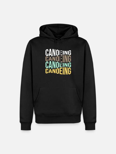 Canoeing - Men’s Premium Organic Hoodie - black