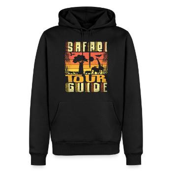 Safari Tour Guide - Männer Premium Bio Hoodie - Schwarz - Vorne - Nico (187cm)