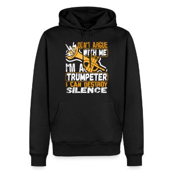 Trompeter Trompete Instrument Blechblasmusik - Männer Premium Bio Hoodie - Schwarz - Vorne - Nico (187cm)