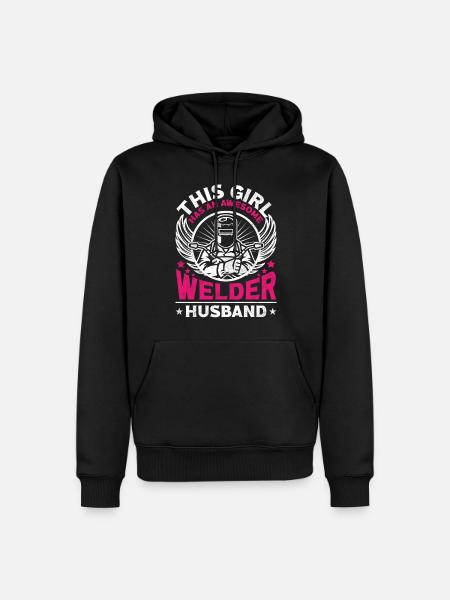 Welder Welding Wife Husband This - Men’s Premium Organic Hoodie - black