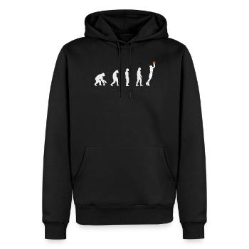 Basketball Geschenk für Basketballspieler - Männer Premium Bio Hoodie - Schwarz - Vorne - Nico (187cm)