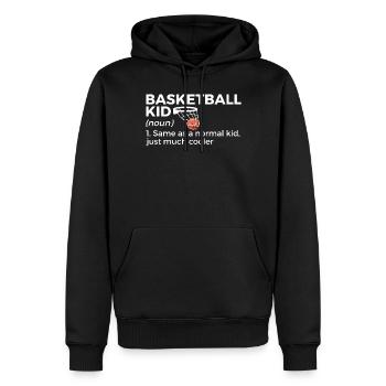 Basketball Geschenk für Basketballspieler - Männer Premium Bio Hoodie - Schwarz - Vorne - Nico (187cm)