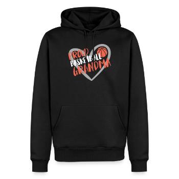 Basketball Geschenk für Basketballspieler - Männer Premium Bio Hoodie - Schwarz - Vorne - Nico (187cm)