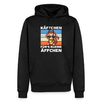 Orang-Utan Affe - Käffchen für's Kleine Äffchen - Männer Premium Bio Hoodie - Schwarz - Vorne - Nico (187cm)
