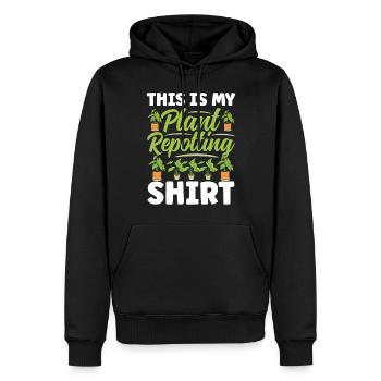 Plant Lovers Gardening Garden Gardeners - Men’s Premium Organic Hoodie - black - Front - Nico (187cm)