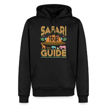 Safari Tour Guide - Männer Premium Bio Hoodie - Schwarz - Vorne - Nico (187cm)