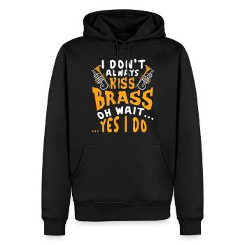 Trompeter Trompete Instrument Blechblasmusik - Männer Premium Bio Hoodie - Schwarz - Vorne - Nico (187cm)