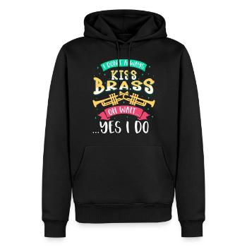 Trompeter Trompete Instrument Blechblasmusik - Männer Premium Bio Hoodie - Schwarz - Vorne - Nico (187cm)