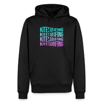 kite surfen - Männer Premium Bio Hoodie - Schwarz - Vorne - Nico (187cm)