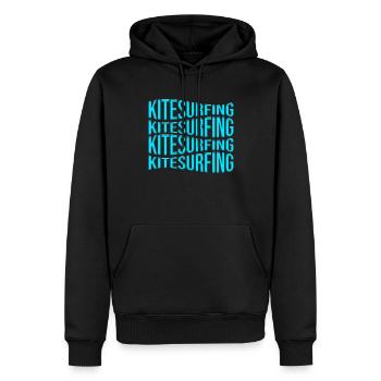 kite surfen - Männer Premium Bio Hoodie - Schwarz - Vorne - Nico (187cm)