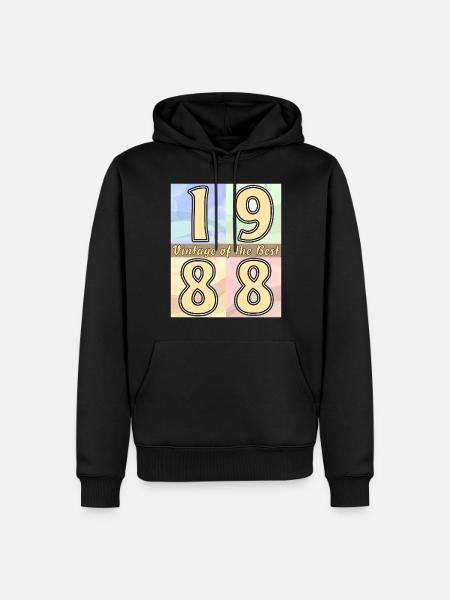 BIRTHDAY YEAR 1988 - Men’s Premium Organic Hoodie - black