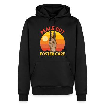 Peace Out Foster Care Keine Auswahl-ideen-spiele - Männer Premium Bio Hoodie - Schwarz - Vorne - Nico (187cm)