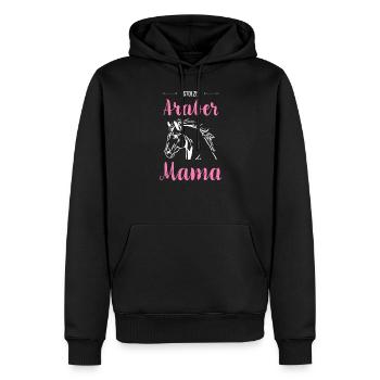 Arabe I Poney Cheval Dicton Motif pour Cavalier - Sweat à capuche Premium bio Homme - noir - Devant - Nico (187cm)