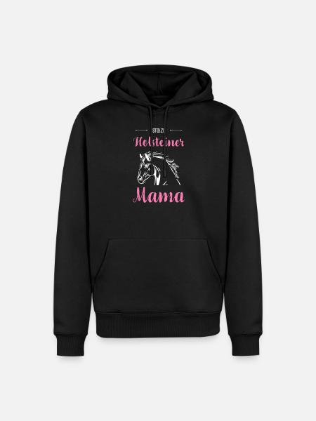 Holsteiner I Pony Horse Saying Motif for Rider - Men’s Premium Organic Hoodie - black