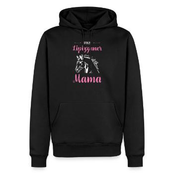 Lipizzan I Pony Horse Dictant Motif pour cavalier - Sweat à capuche Premium bio Homme - noir - Devant - Nico (187cm)