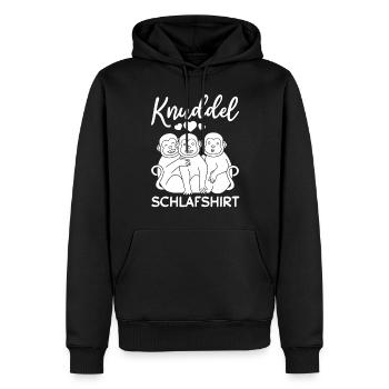 Knuddel Schlafshirt Affen - Süße Affen Orang-Utan - Männer Premium Bio Hoodie - Schwarz - Vorne - Nico (187cm)