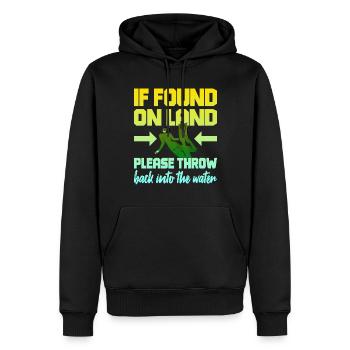 Fun Diver Diving Snorkeling - Men’s Premium Organic Hoodie - black - Front - Nico (187cm)