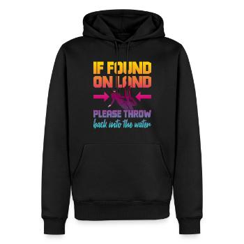 Fun Diver Diving Snorkeling - Men’s Premium Organic Hoodie - black - Front - Nico (187cm)