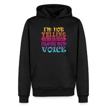 Philippinische Mutter - Männer Premium Bio Hoodie - Schwarz - Vorne - Nico (187cm)