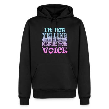Philippinische Mutter - Männer Premium Bio Hoodie - Schwarz - Vorne - Nico (187cm)